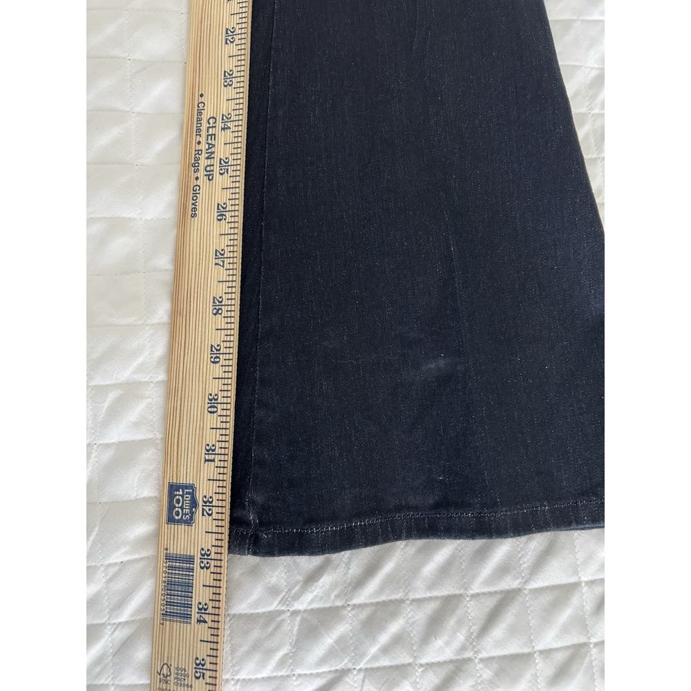 Guess Womens Trouser Flare‎ Jeans 28 New with Tags Stretch Mid Rise Dark Wash - Picture 6 of 8